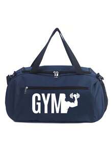 Large Capacity Lightweight Sports Handbag With Fitness Theme - Reinforced Handle, Adjustable Shoulder Strap, Machine Washable Oxford Fabric, Suitable For Yoga, Gym Training, Commuting, Accessory Storage, Back To School, Valentine's Day Gift, Easter, Mother's Day - Multicolor - View 15