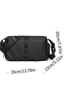 Casual Minimalist Men's Fashion Backpack Shoulder Crossbody Bag - Black - View 11