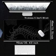 1 tấm lót chuột chơi game hình con rết phong cách Gothic tối màu - Tấm lót bàn lớn bằng cao su chống trượt với thiết kế gân, bề mặt polyester bền, phù hợp cho văn phòng và chơi game, món quà lý tưởng cho nam và nữ, tấm lót chuột để bàn, món quà hoàn hảo cho bạn bè - Nhiều màu - Xem 15