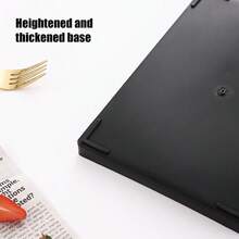 1个黑色塑料托盘，轻便不易碎，适用于餐厅、早餐、晚餐、饮料、厨房、客厅等场合。 - 查看 6