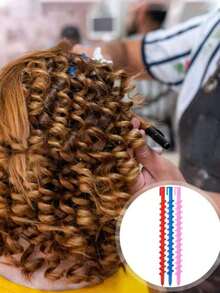 10/20pcs Curling Iron, Spiral Hair Curler, DIY Hairstyling Tool, No-Heat Spiral Hair Curler, Spiral Curling Styling Curler Accessories, DIY Hairstyling Tool - Multicolor - View 8