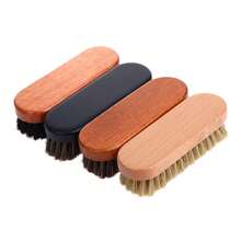 Cepillo de pulido y limpieza de detalles del, cepillo de madera de pelo de caballo, cuidado y limpieza de zapatos de cuero - estilo 1 - Ver 8