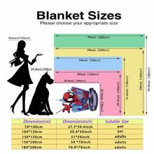 Marvel Spider-Man Theme Flannel Blanket, Featuring The Classic Red And Blue Superhero Costume, Warm And Soft, Suitable For Sofa Cover, Nap Blanket, Bedding Decor And More - White - View 7