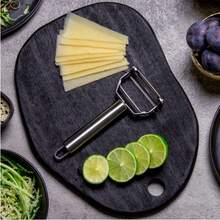 Upgraded Stainless Steel Double-Blade Peeler, Ergonomic Handle Fruit & Vegetable Peeler, Potato Peeling Tool, Kitchen Gadget - Silver - View 9