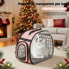 Ba lô hình dấu chân mèo, túi đựng thú cưng thoáng khí, túi đeo vai trong suốt có thể gấp gọn cho mèo. - Nhiều màu - Xem 4