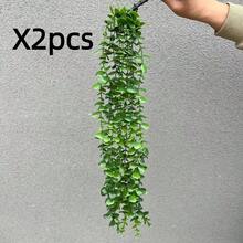 Artificial Plants, Hanging Potted Plants, Wall Hanging Racks Decor, Suitable For Indoor, Outdoor, Living Room Shelf Decor, Home Decor, Room Decor, Garden Decoration, Wall Decoration - Eucalyptus - View 6