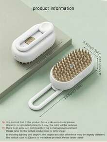 Cepillo de aseo para mascotas recargable por USB 3 en 1, quitapelos eléctrico y resistente al agua para gatos - Blanco - Ver 8