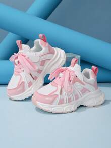 1 Pair Fashionable New Casual Sneakers, Soft, Lightweight, Comfortable And Versatile - Pink - View 9