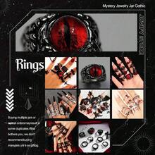 Mysterious Jewelry, Women's Gothic Jewelry Set Random Accessories (Gothic Witch Punk Necklace, Earrings, Rings, Bracelets/Bracelets), Unique Halloween Mysteries Or Birthday Gifts - 隨機的 - 查看 6