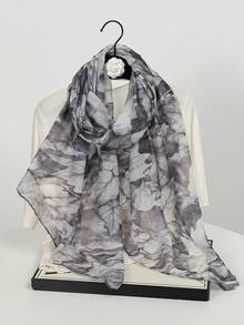 1pc New Maple Leaf Print Scarf, Suitable For Spring And Autumn, Women's Headscarf, Soft And Lightweight, Fresh And Elegant, Long Thin Sunscreen Scarf, Suitable For Daily Outings And Photography, Sunscreen Shawl, Perfect Gift For Family Travel,Beach,Holiday - Multicolor - View 16