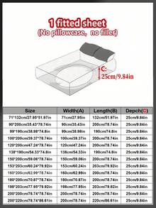 1件装奢华缎面床单，丝滑柔软，90克超细纤维，柔软亲肤，低致敏性，透气性佳，可机洗，抗皱防褪色，活力印花，聚酯纤维材质，耐用面料，家居床上用品 - 黑色 - 查看 3