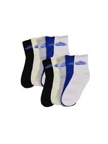 4 pares de calcetines de unicolor, delgados y hasta el tobillo, calcetines unisex para deportes y actividades al aire libre, calcetines de baloncesto - Multicolor - Ver 2