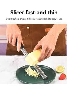 1 Piece Stainless Steel Cheese Grater, Slicer, Lemon Zester, Chocolate Chopper, Fruit Peeler, Slicer, Vegetable Cutter, Kitchen Helper - View 2