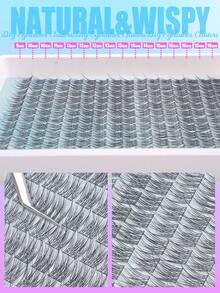 192pcs D-Curl Individual Eyelash Extensions Kit, 9-16mm Mixed Lash Clusters, Includes Lash Glue, Sealant And Application Tools For DIY Lash Extension At Home - Multicolor - View 6