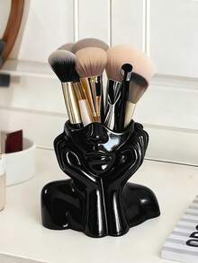 Organizador de escritorio multifuncional y creativo con forma de Body humano, portaplumas, soporte para brochas de maquillaje, artículo decorativo, organizador de escritorio de tocador, elegante y creativo decoración para portaplumas - Portalápices - Ver 10