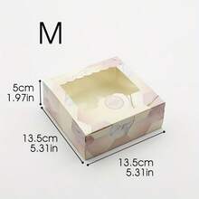 10个装时尚粉色花岗岩大理石纹礼盒，适用于婚礼、派对及其他场合——非常适合包装糖果、巧克力、派对小礼物、厨房保鲜产品、家居收纳和家居装饰。 - 粉色 - 查看 7