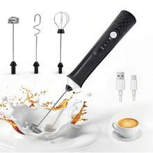 New Electric Milk Frother, Handheld Milk Foamer, Coffee Milk Frother, Milk Mixer - Multicolor - View 10