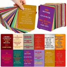 圣经经文卡片、迷你经文卡片、励志卡片、鼓励卡片、圣诞礼物祈祷卡片、男女基督教励志卡片、鼓励礼物。返校用品、办公、教室和家庭使用、冬季必备品、感恩节、圣诞节、沙特国庆日、生日、节日、新年、情人节、送给男朋友/女朋友的礼物、成人礼物 - 彩色 - 查看 1