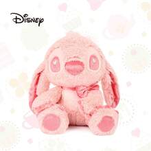 Authentic Disney Pink Stitch Love Confession Children's Plush Doll, Small Golden Doll Figurine, Home Decor Desktop Ornament, Birthday Gift, Souvenir, Stitch Sleeping Pillow, Sofa Cushion - Pink - View 9