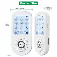 New Dual Output 36 Modes EMS Electric Muscle Therapy Stimulator 30 Levels Tens Unit Machine Physiotherapy Pulse Massager - Multicolor - View 6