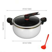 Micro Pressure Cooker 8L Non Stick Multifunctional With Cover Soup Pot Outdoor - View 1