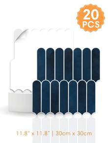 1/10/20 miếng dán tường tự dính hình vảy cá bằng PVC, decal trang trí tường, kích thước 30 x 30 cm, decal dán tường chống thấm nước cho phòng tắm, tấm trang trí tường phòng khách, trang trí nhà cửa đơn giản tự làm, trang trí nội thất. - A - Xem 21