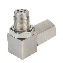 Exhaust Catalyst Rear Oxygen Sensor Spacer 90 Degree Mini Catalyst Lambda O2 Adapter CEL Fix, M18*1.5 Universal Free Shipping - Oxygen Sensor Connector - View 3