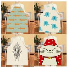 1pc Sausage Dog Pattern Apron, Creative Funny Fashion Printed Apron, Home Cleaning Apron, Easy Clean Kitchen Cooking Apron, Creative Home Apron - Multicolor - View 12