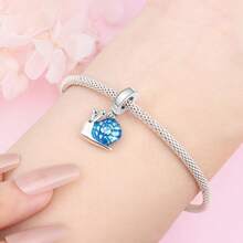 CYMYSS 1pc Minimalist Cute 925 Silver Plated Spiral Shell Detail Snail Pendant Jewelry, Gift For Women On Valentine's Day/Birthday/Daily Wear - Multicolor - View 5