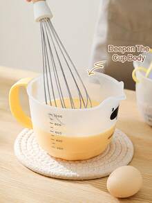1PC Multi-Functional Measuring Cup With Strainer – Clear Plastic Measuring Jug With Scale, Filter Lid, And Spout For Baking, Cooking, And Kitchen Use - Multicolor - View 7