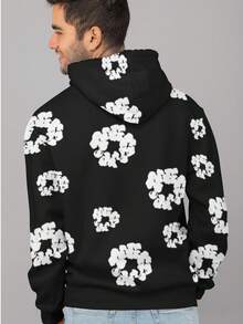 Floral Sweatshirt - màu đen - Xem 3