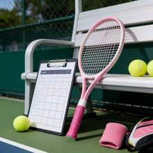 21-Inch Beginner Tennis Racket, Aluminum Alloy Frame, Suitable For Sports Courts, Schools And Spacious Outdoor Environments, Suitable For Both Men And Women, Perfect New Year And Christmas Gift, Seasonal Sports Equipment | Durable Racket Design | Aluminum Alloy Racket - Multicolor - View 2