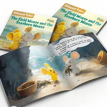 双语经典故事《田鼠和海鼠》——勇气与探索主题，家庭阅读畅销书 - 經典道德故事 - 查看 5