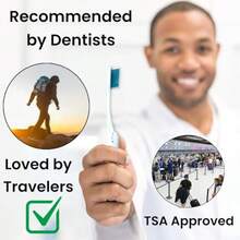 Comfort Hold Travel Toothbrush On The Go Folding Medium Bristle Brushes Compact Size Ergonomic Foldable Tooth Brush Camping Gym School Locker Backpack TSA Approved 4pc Soft - như hình - Xem 5