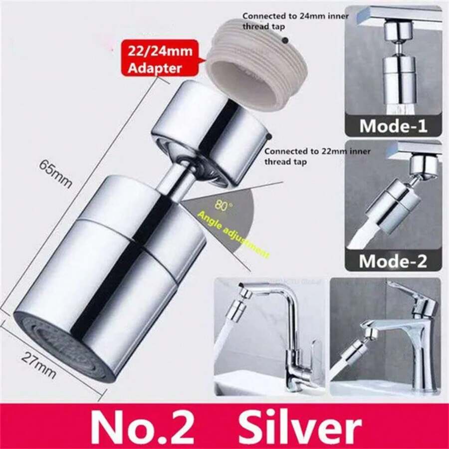 Faucet Extenders - Silver Long - View 1