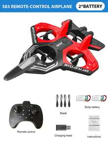 CASRRA Zdalnie sterowany samolot bojowy S83, którego premiera planowana jest na 2025 rok, oferuje dwie opcje sterowania: sterowanie uchwytem i zdalne sterowanie z czujnikiem grawitacji. Jest wyposażony w system startu i lądowania obsługiwany jednym przyciskiem, funkcję obrotu o 360° oraz funkcję lotu w zawisie. Dodatkowo, jest to samolot bojowy/podświetlany szybowiec wykonany z pianki EPP, czyli dron-zabawka unisex. - Niebieski - Zobacz 14