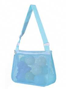 1 Túi lưới đựng đồ đi biển cho trẻ em, kích thước 20cm x 24cm, phụ kiện bơi lội cho bé trai và bé gái, phù hợp cho trẻ từ 3-12 tuổi (Túi hơi nhỏ, phù hợp cho trẻ từ 2-12 tuổi) - Nhiều màu - Xem 41