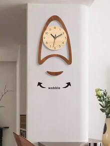 16-Inch Swinging Wall Clock, Luxury Minimalist Decor, Silent Battery Operated, Suitable For Home, School, Office - 1PC - View 6