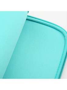 Soft Laptop Sleeve Bag For 11", 13", 14", 15", 15.6" Notebooks, Office & Travel Use - Mint Blue - View 4