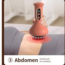 Hailicare 9档加热红光+EMS微电流+振动按摩多功能刮痧板，1200mAh可充电电动穴位按摩器，适用于全身 - 查看 7