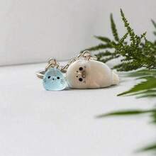 Cartoon 3D Glow-In-The-Dark Sea Lion Set Keychain - Cute Ornament Pendant, Perfect Holiday Gift For Men And Women Ocean Style Keychain Pendant, Charming Bag Pendant, Charming Back To School Gift, Holiday Gift - Nhiều màu - Xem 2