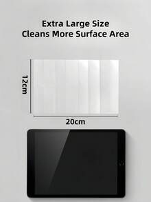 5/10/20/30/40/80pcs Large Size Disposable Screen Cleaning Wet Wipes, Eyeglasses Cleaning Wet Wipes, One-Time Lens Cleaning Cloth, Soft Material No Fiber Residue, Suitable For Glasses, Smartphones, Computer Screens, TV Screens, Cameras, Makeup Mirrors, Rearview Mirrors And Other Glass Surfaces, Individually Packaged Portable, Essential For Home, Office, School, Travel - One Size - View 4