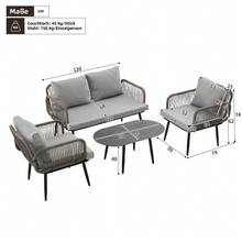 Outdoor Table & Chair Sets - Grey - View 2