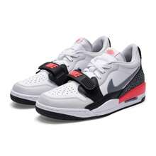 Nike Men's Shoes 2026 Spring Lightweight Comfortable Outdoor Daily Casual Sports Shoes AIR JORDAN LEGACY 312 LOW Basketball Shoes CD7069-113 - White/Cool Gray/Infrared Red 23/Black/Wild Gray - View 3