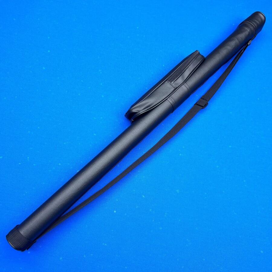 PU 83cm Pool Cue Case With Detachable 25cm Accessory Pouch Fits 1/2 Jointed Cue Stick Extension Cue Ball Chalk And Glove - Black - View 1