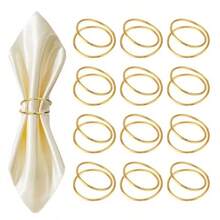 Gold Napkin Rings12 PCS Wedding Napkin Rings Napkin Rings Set Metal Napkin Rings Metal Spiral Napkin Rings Metal Napkin Rings For Christmas Weddings And Festive Table Decorationsdjj - As Pic - View 8