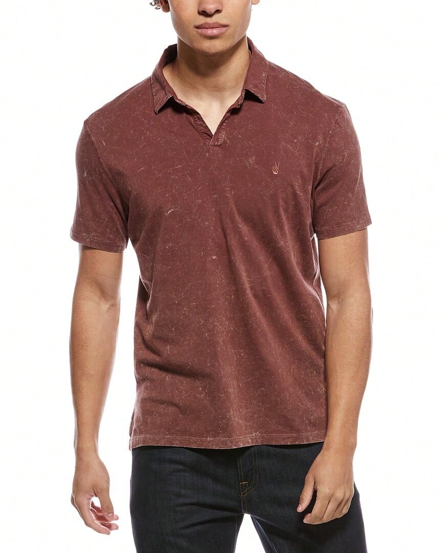 John Varvatos Bodhi Marble Polo Shirt - Blue - View 1