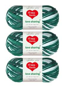 3pcs/Set Ombre Yarn Set, 5-Ply Soft & Fade-Resistant Yarn, Suitable For Crochet DIY Handicraft Projects Like Handmade Carpets, Clothing, Scarves, Ideal For Beginners - Variegated Wool Yarn - View 20