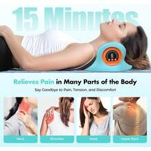 Neck Massager 2026 New Upgrade 3 In 1 Portable Massager With Heat &Comfortable Stretching–Adjustable Intensity For Neck & Shoulder Relaxation At Home, Office - 1 - Xem 5