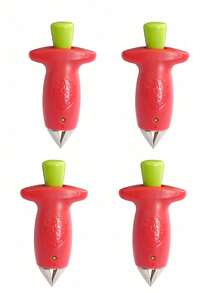 1pc/2pcs/4pcs Stainless Steel Strawberry Huller, Fruit Stem Remover, Tomato Leaf Picker - Multicolor - View 13
